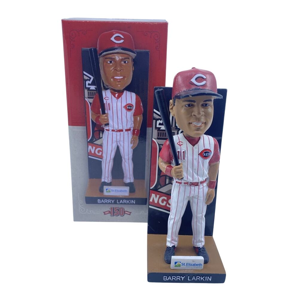 Barry Larkin Cincinnati Reds 150th Anniversary Bobblehead SGA New In Box